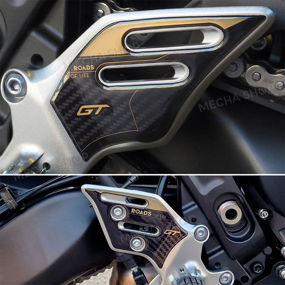 For Tracer 9 GT 2025-2026 Heel Guard Protection 3D Stickers