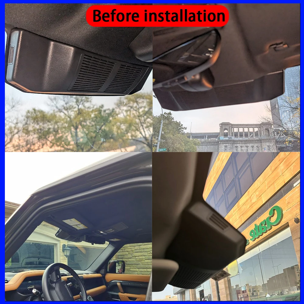 for Land Rover Defender L663 2019 2020 2021 2022 2023 2024 2025 OEM 4K DVR Dash Cam Front Rear Camera WiFi Video Recorder