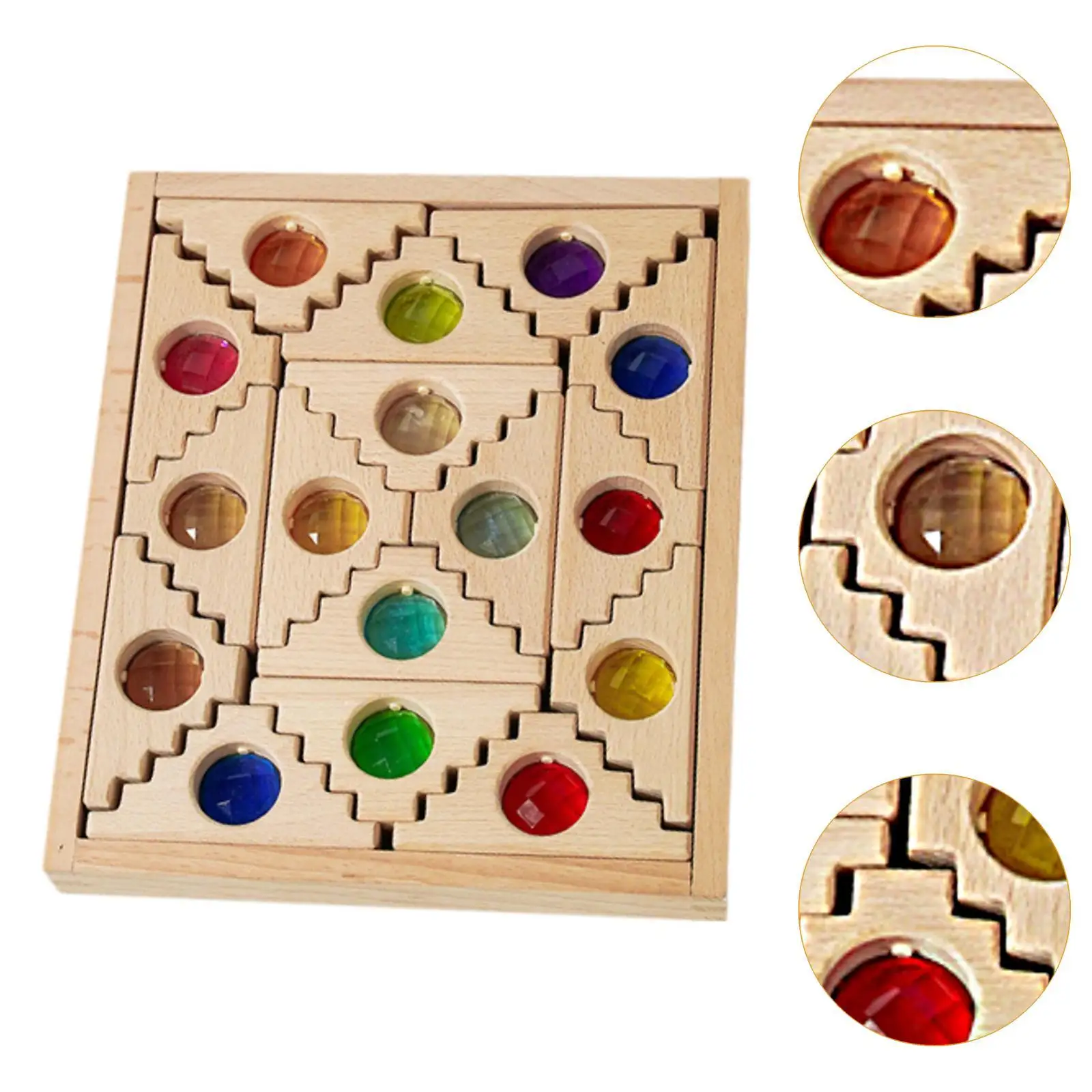 Set di blocchi cubici Giocattoli Montessori Impara i cubi colorati Set di blocchi di costruzione giocattolo impilabili per bambini per Natale Compleanno Ragazzi Piccoli