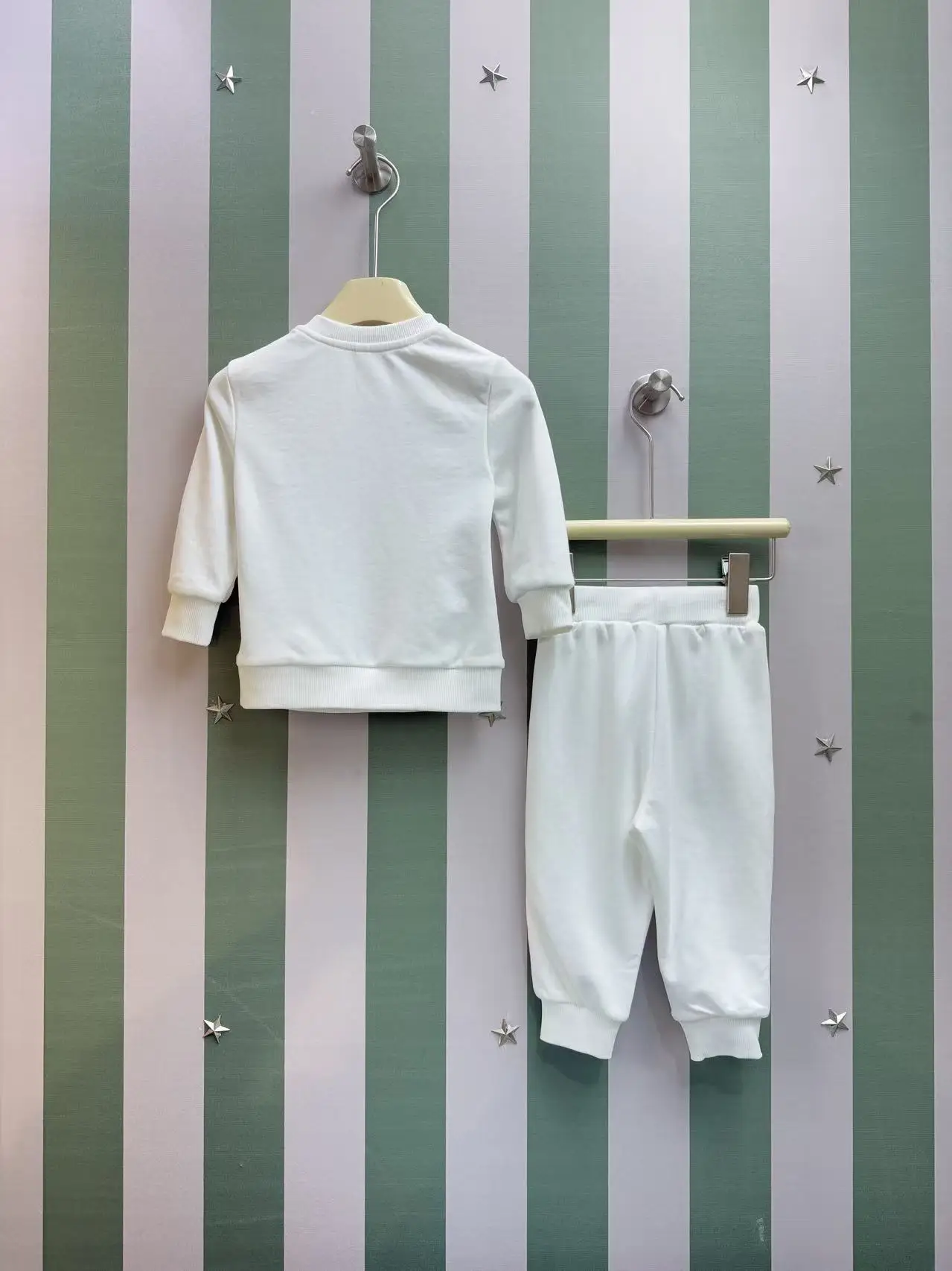 fashion Newborn Clothing winter 0-24 months Baby Hoodie Set letter print pullover Toddler Sweater pants 2Pcs Infant Outfits Fall