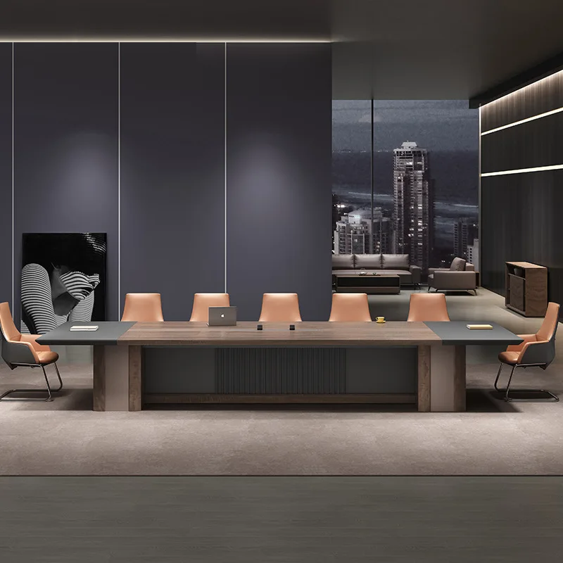 Conference table Multifunctional desk Training negotiation table Conference table Strip large custom rectangular wind
