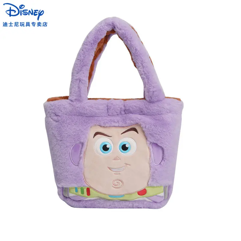 حقيبة ظهر كاواي ديزني توي ستوري وودي من القطيفة على شكل طنانة خفيفة لطيفة على الوجهين من سلسلة أنيمي حقيبة كتف حقيبة قطيفة هدية عيد ميلاد