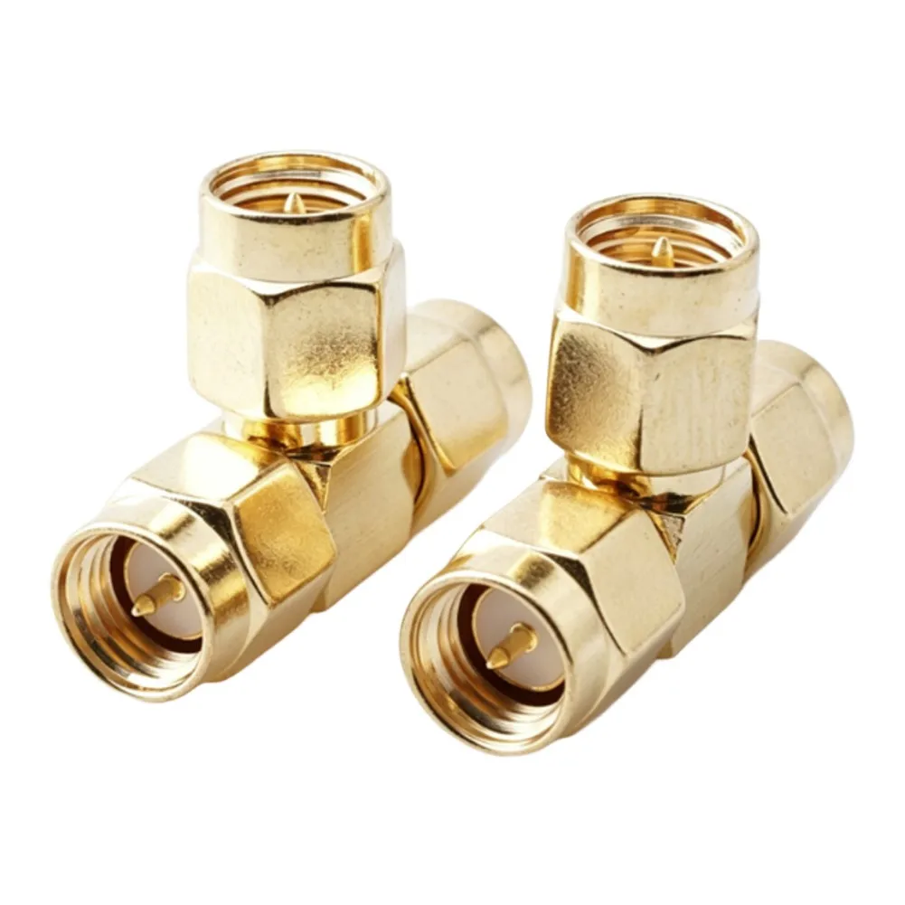 Tee Adapter Male To 2 Female RF Connector For Antenna Cable Signal Transmission Test Measurement Equipment