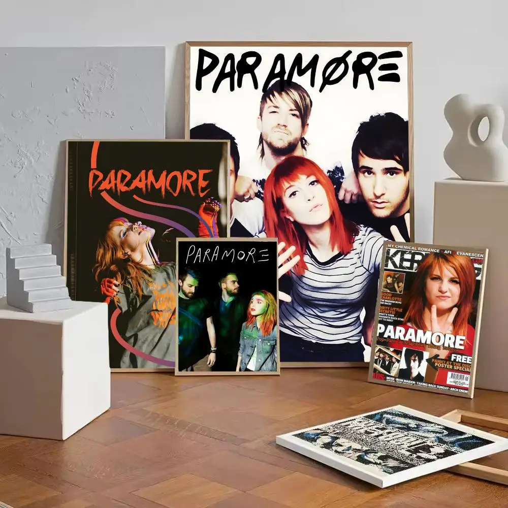 P-paramore Band Singer Hot Poster Art Poster Movie Mural Family Childrens Room Wall Decoration Print Gift