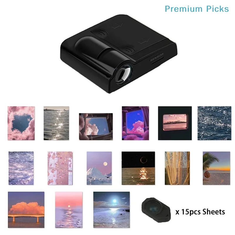 portableProjection Lamp With Light Sheets Sunset Landscape Light Novelty Atmosphere Night Light Photography Photo Props
