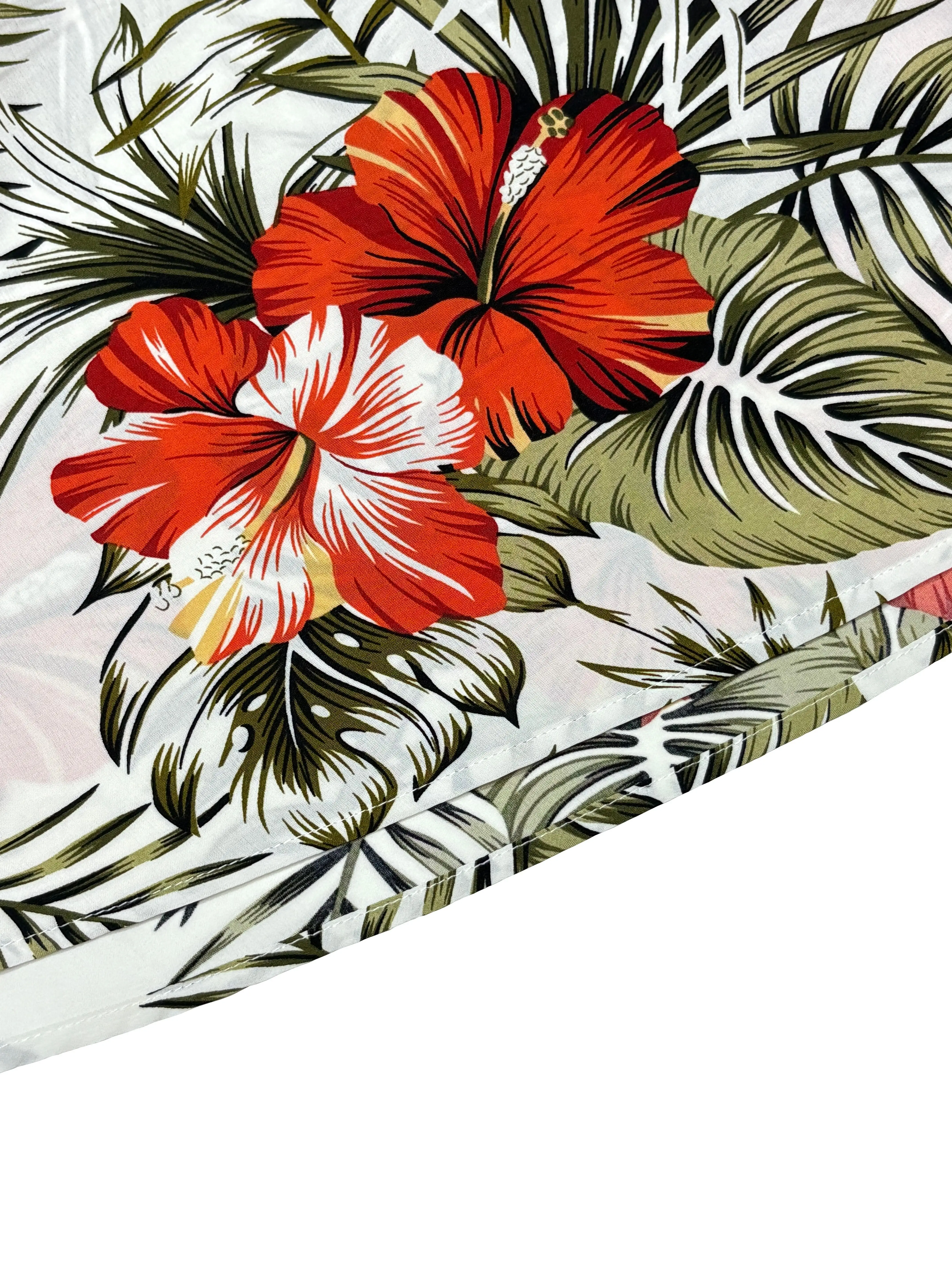 Women's Lace Patchwork Tropical Print Long Cami Dress, Elegant Slim-Fit Design, Perfect for Beach Vacation & Outing - Image 6