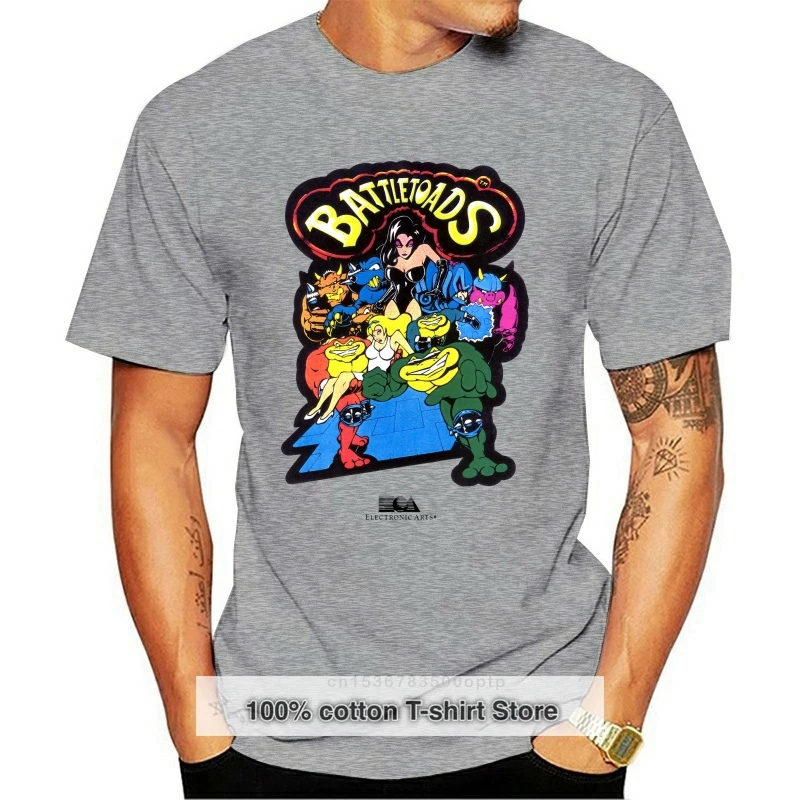 Battletoads Tops Tee T Shirt RARE NES. Game 1991 Gameboy Slim Fit Plus Size T-Shirt