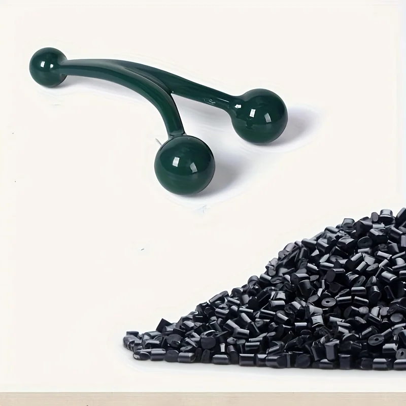 قطعة واحدة من المساج اليدوي مع 3 رؤوس كروية - تصميم مريح مناسب للكتف والرقبة والقدم - بلاستيك متين يخفف العضلات