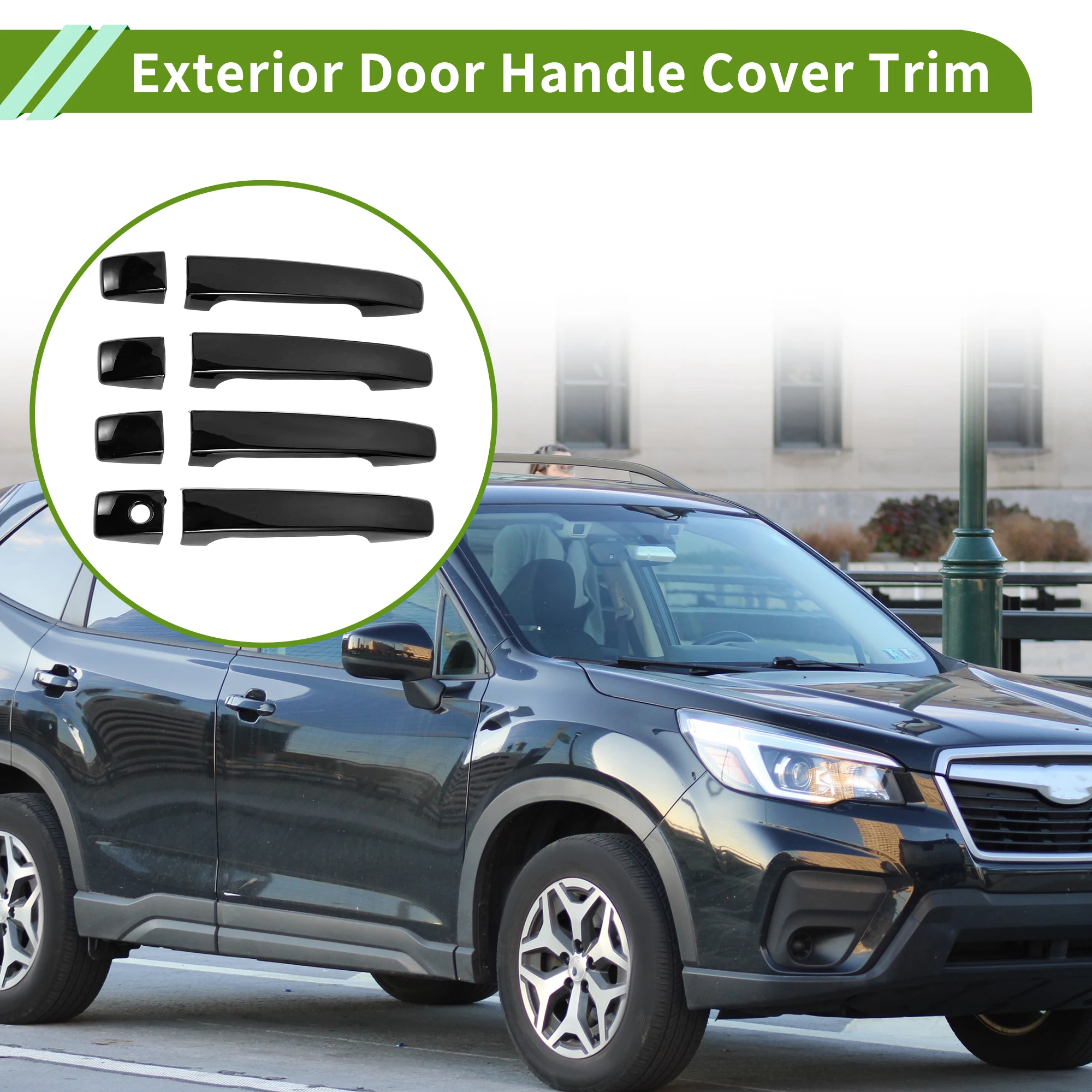 

UXCELL Exterior Door Handle Cover Trim Door Handle Cover for Subaru Forester 2008-2012 Normal Piano Black 1 Set
