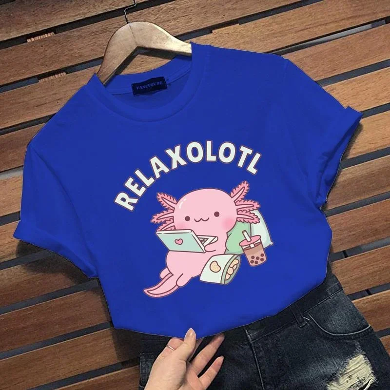 New Personalized Creative Graphic Print T-shirt Cute Harajuku Casual Loose Short-sleeved Shirt oversized t shirt