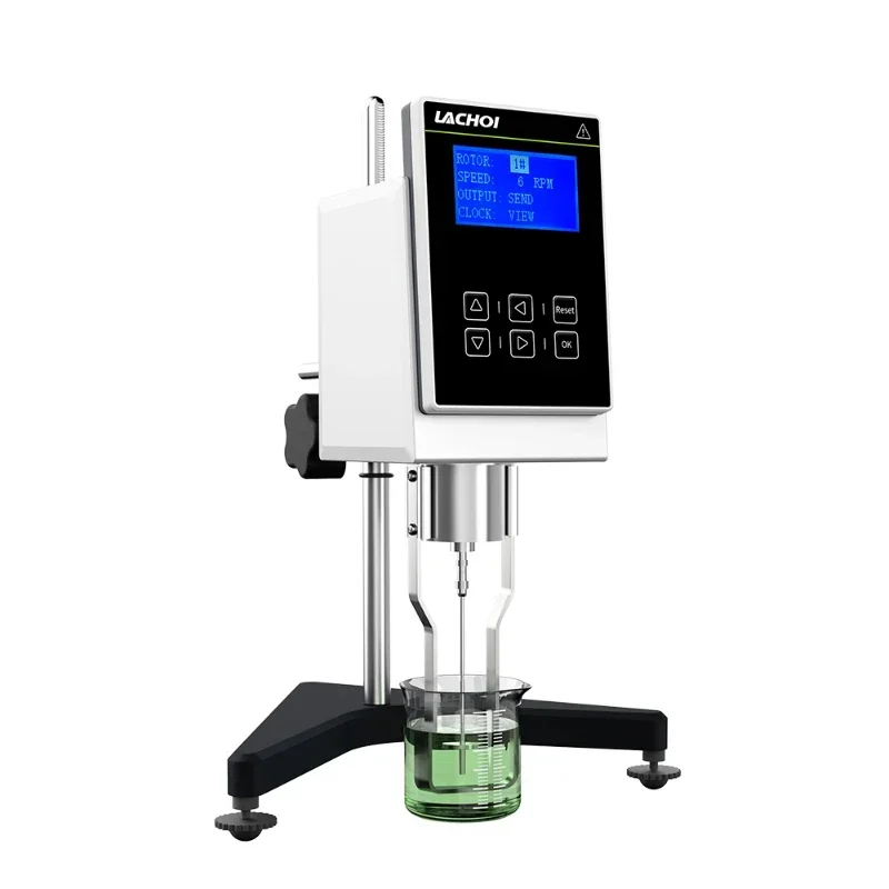 lab instrument rotary pointer viscometer high precision paint viscosity tester with temperature sensor