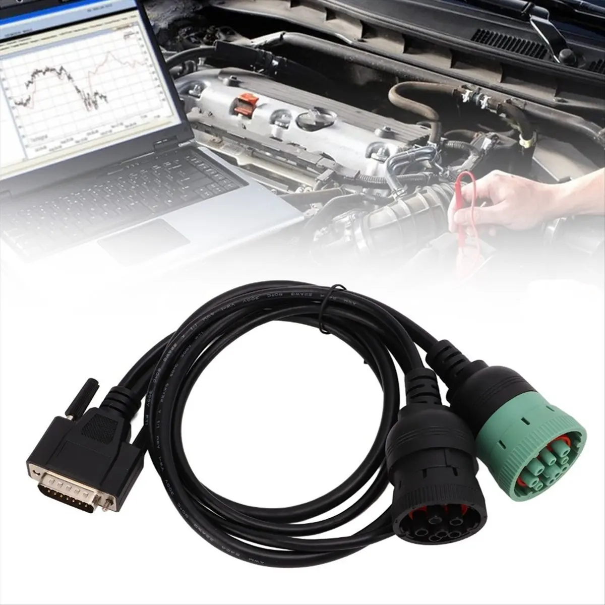 Super Sale Scanner Diagnostic Cable 402048 6Pin 9Pin Code Reader Adapter Replacement for NEXIQ USB Link1
