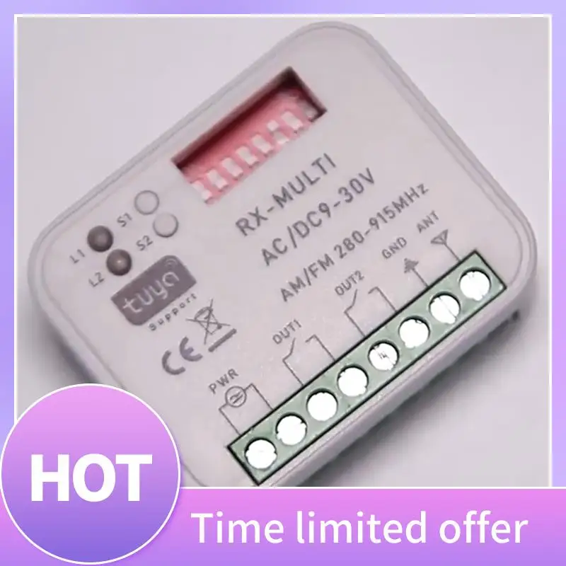 

ABFN-Smart Wi-Fi Универсальный многочастотный приемник-переключатель дистанционного управления Tuya гаражные ворота домашняя автоматизация Tuya WIFI