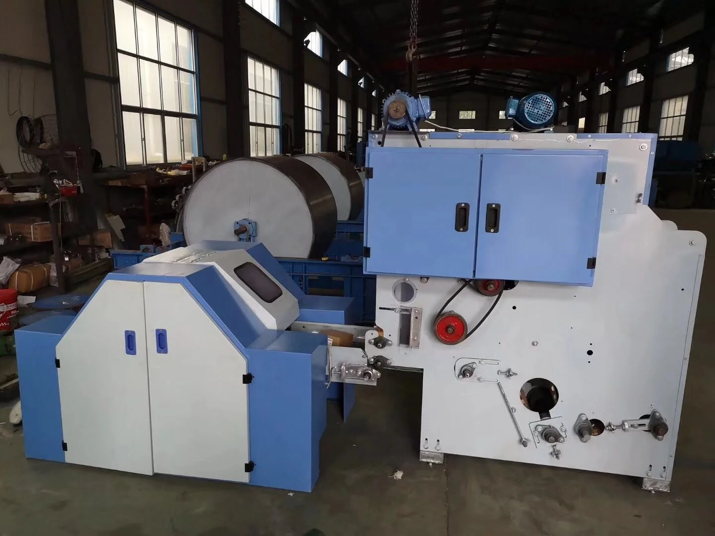 Wool Fiber Carding and Spinning Machine for Home Use