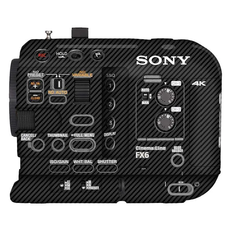 For SONY FX6 Camera Sticker Protective Skin Decal Vinyl Wrap Film Anti-Scratch Protector Coat ILME-FX6VK ILME-FX6 FX6VK