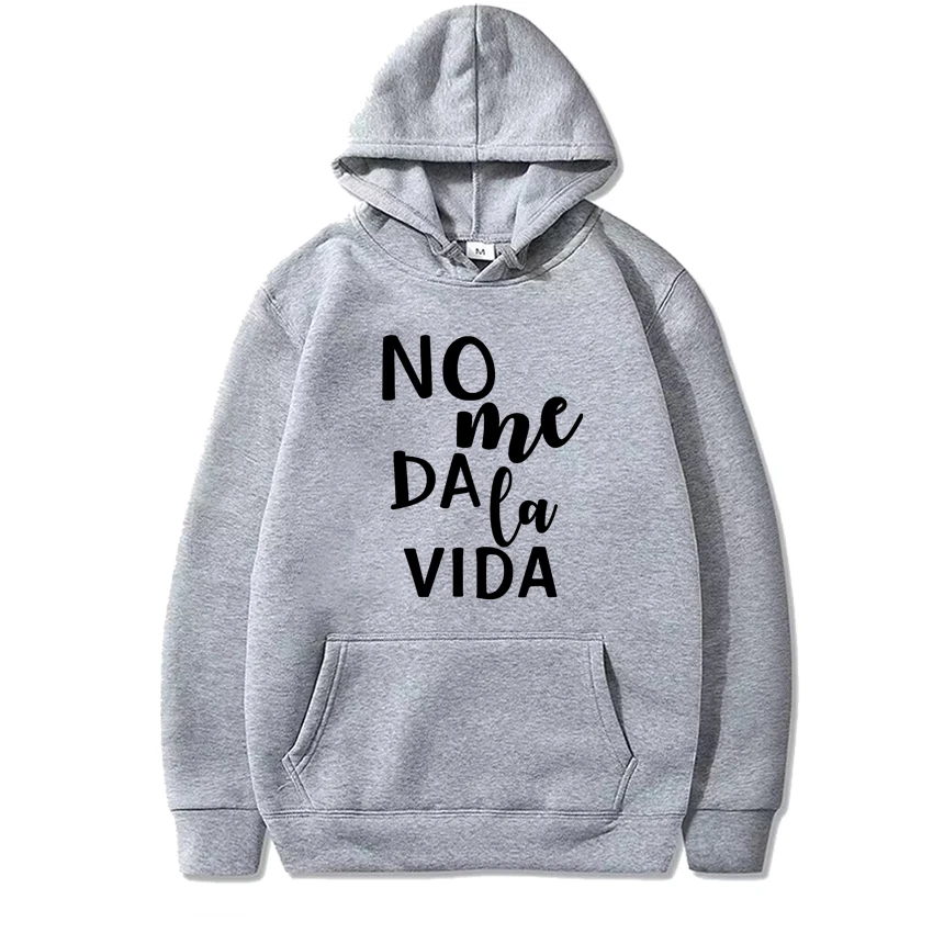 New Letter It Doesn't Give Me Life Street Hip Hop Hoodie streetwear Men Women Long sleeve Autumn Winter Fleece Unisex Sweatshirt