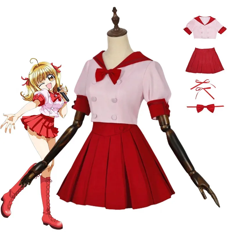 

Anime Mermaid Melody Pichi Pichi Pitch Nanami Ruchia Cosplay Anime Costume Nanami Luchia School Uniform Dress Halloween