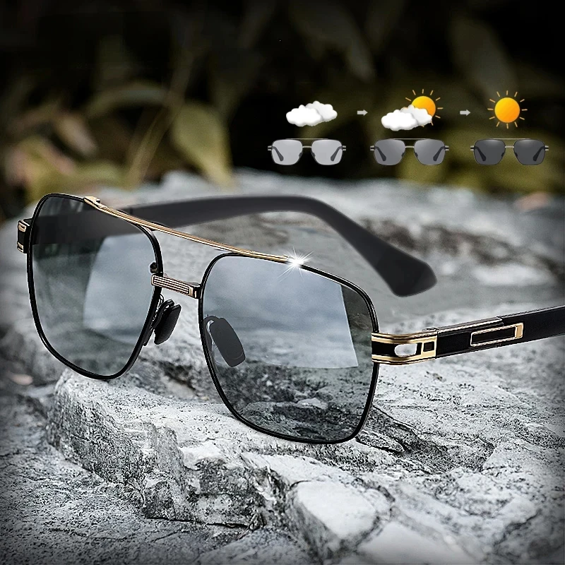 

CLLOIO Top Quality Photochromic Sunglasses Men Women Polarized Driving Sun Glasses Chameleon Anti-glare Sport Oculos de sol