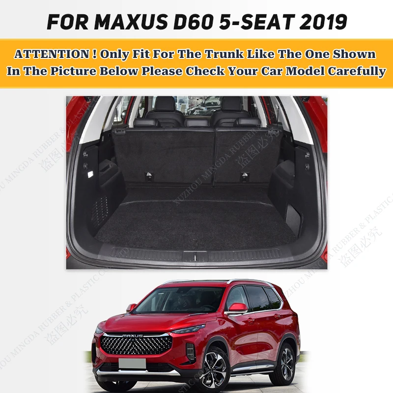 Car Trunk Mat For MAXUS D60 5-Seat 2019 Custom Cargo Liner Carpet Interior Accessories Cover