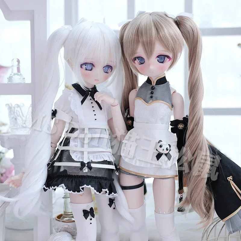 New Arrival Curly Double Ponytail BJD Wig Long Curly Hair for 1/3 BJD MDD Doll Wig Girls Dress Up Toys Doll Accesoories - Image 4