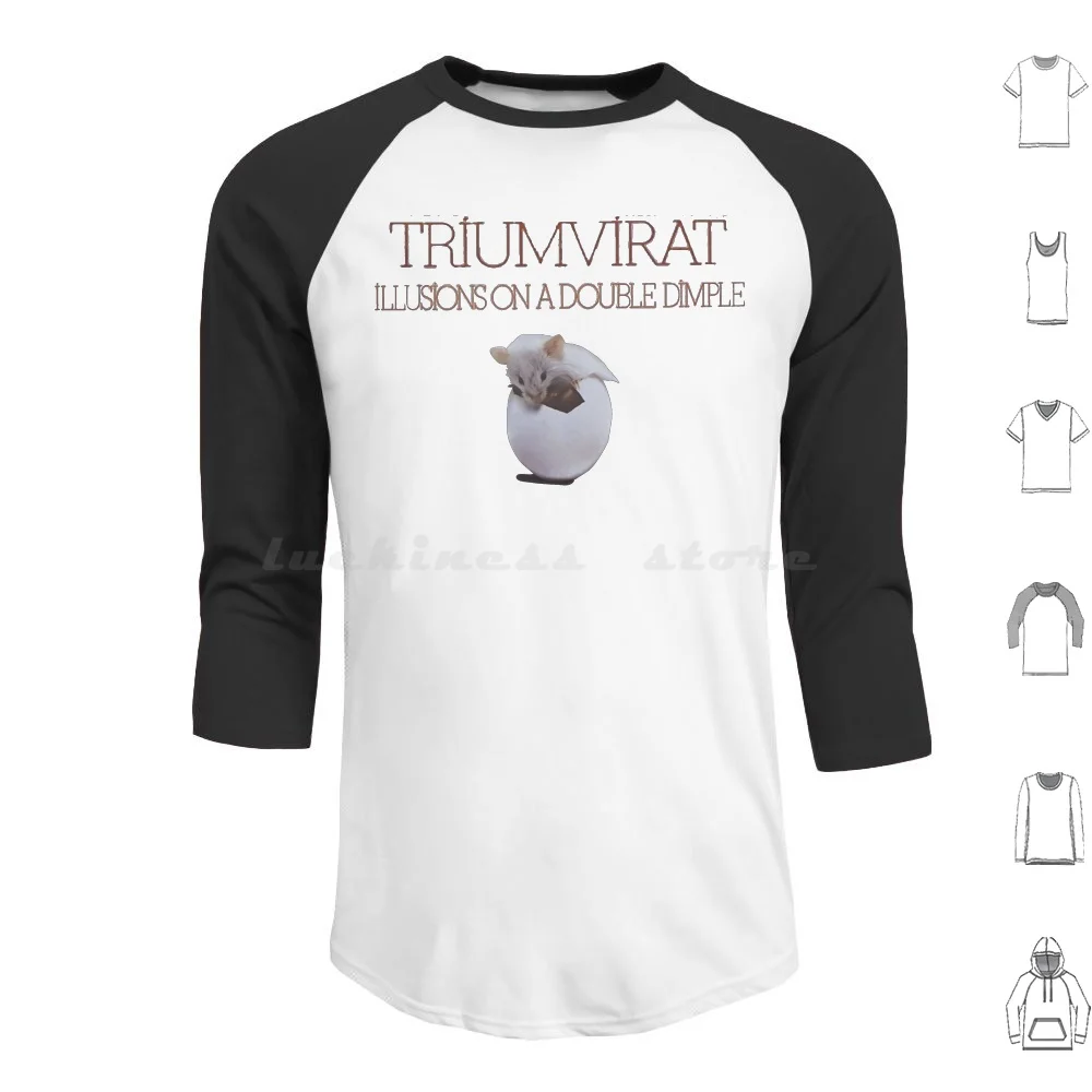 Triumvirat-Illusions On A Double Dimple Hoodie Cotton Long Sleeve Triumvirat Illusions On A Double Dimple Prog Progressive Art