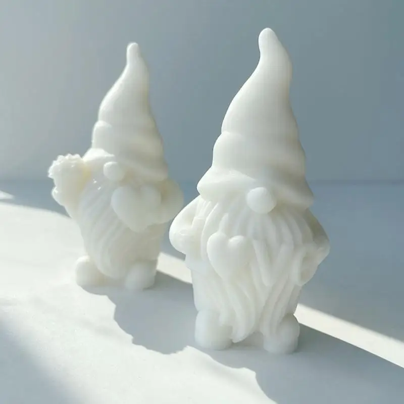 103C Valentine Silicone Gnome Molde Epóxi Anão gesso gesso molde aromaterapia molde