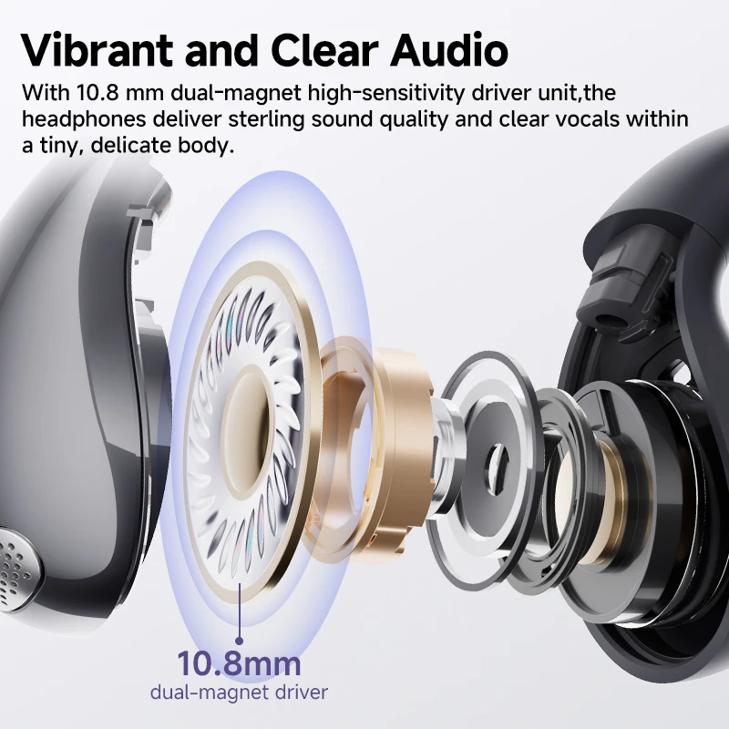 Fones de Ouvido Bluetooth 5.4 Qcy Crossky C30 Clip de Orelha Aberto — foto 3