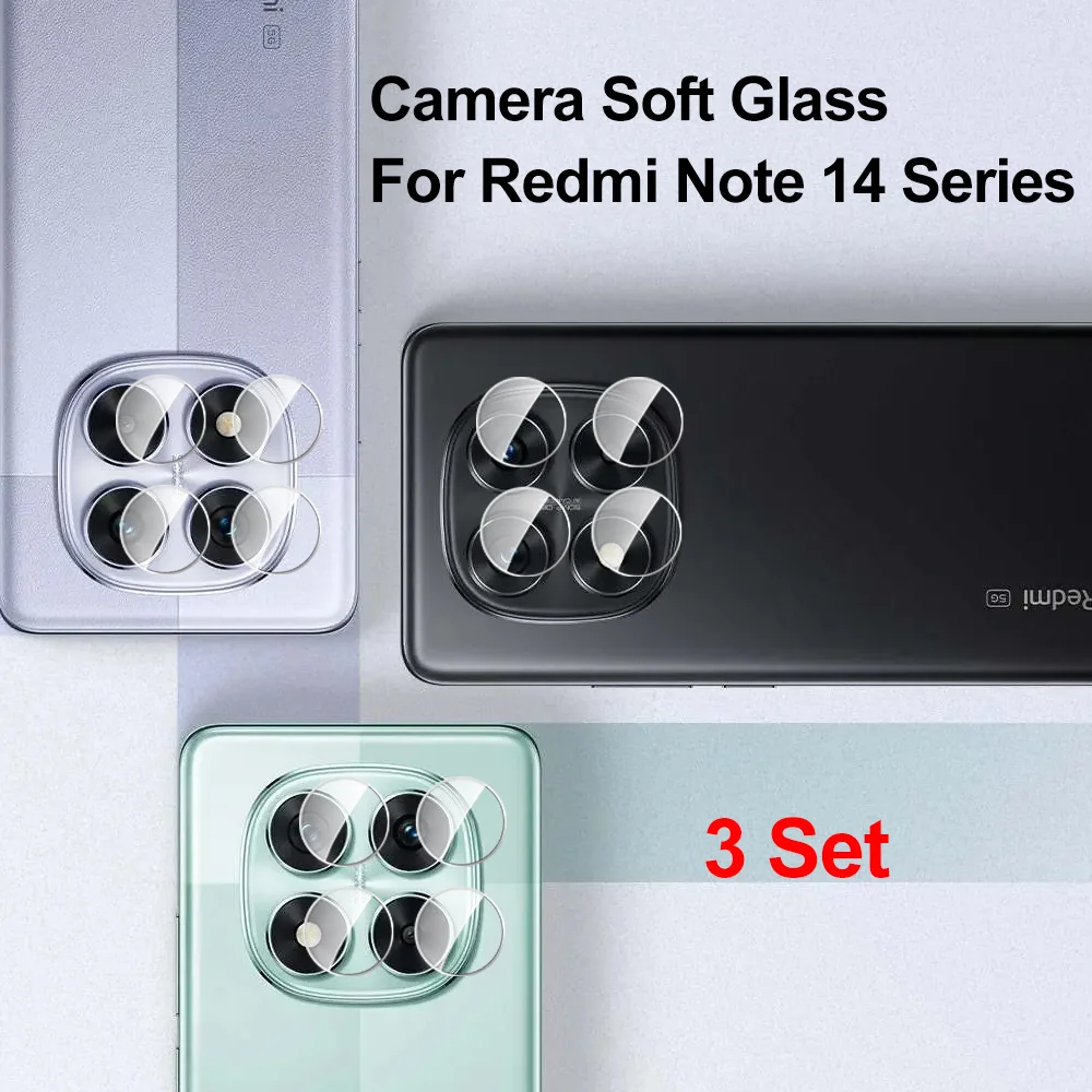 3 Set Tempered Glass Camera Protector For Xiaomi Redmi Note 14 Pro 5G Note14 Pro+ 14Pro Plus Note14Pro 4G Clear Phone Lens Film