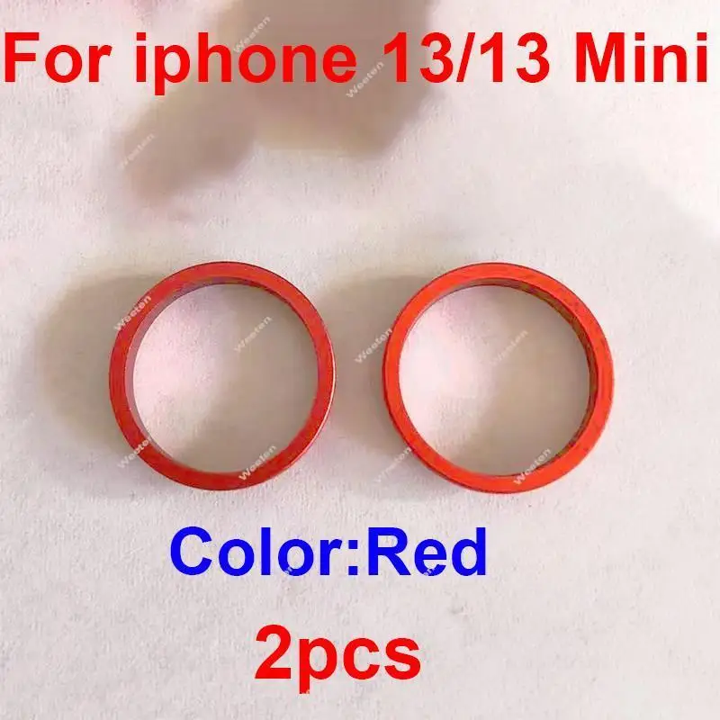 الخلفية الخلفية عدسة الكاميرا قوس حلقة معدنية الحافة آيفون 13 13Mini 13Pro 13Pro ماكس حلقة الكاميرا غطاء إطاري الحافة الوفير أجزاء