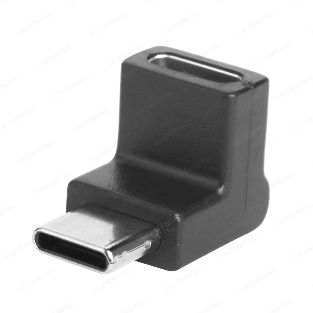 2 Stuks Usb C Adapter Type-C Man-vrouw Vrouwelijke Aan Vrouwelijke Rechts & Links Schuin 90 Graden uitbreiding Adapter Voor Tablet Laptop