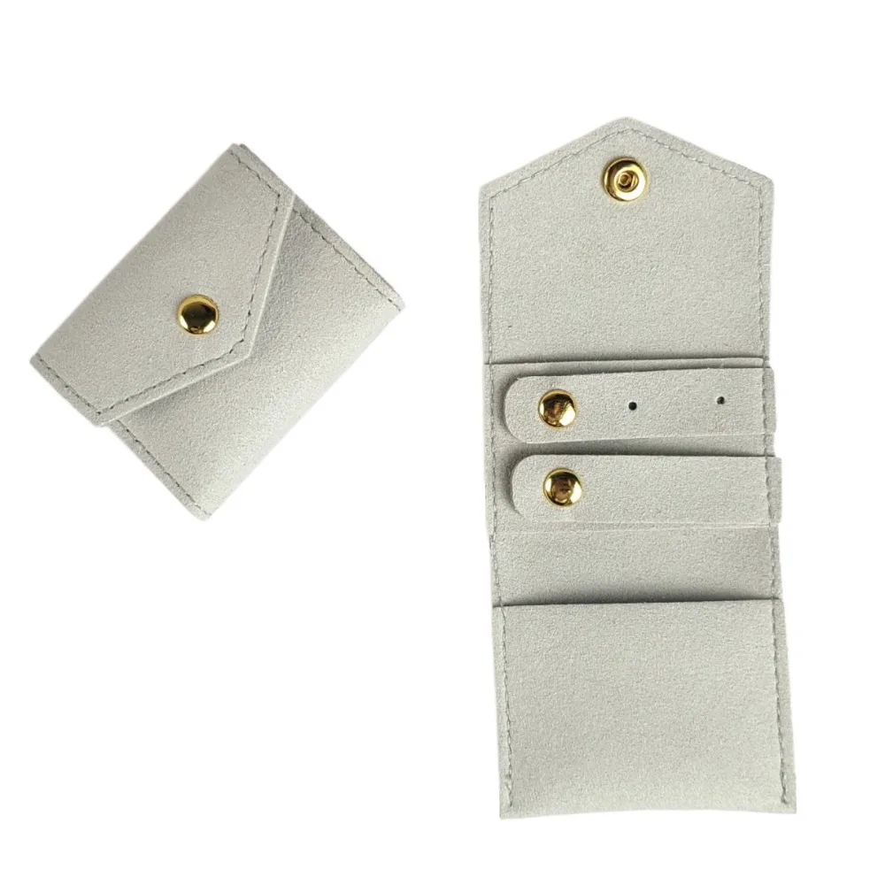 

Портативная складная сумка-органайзер для украшений из микрофибры, мини-чехол для хранения ювелирных изделий для вечеринок, путешествий и командировок