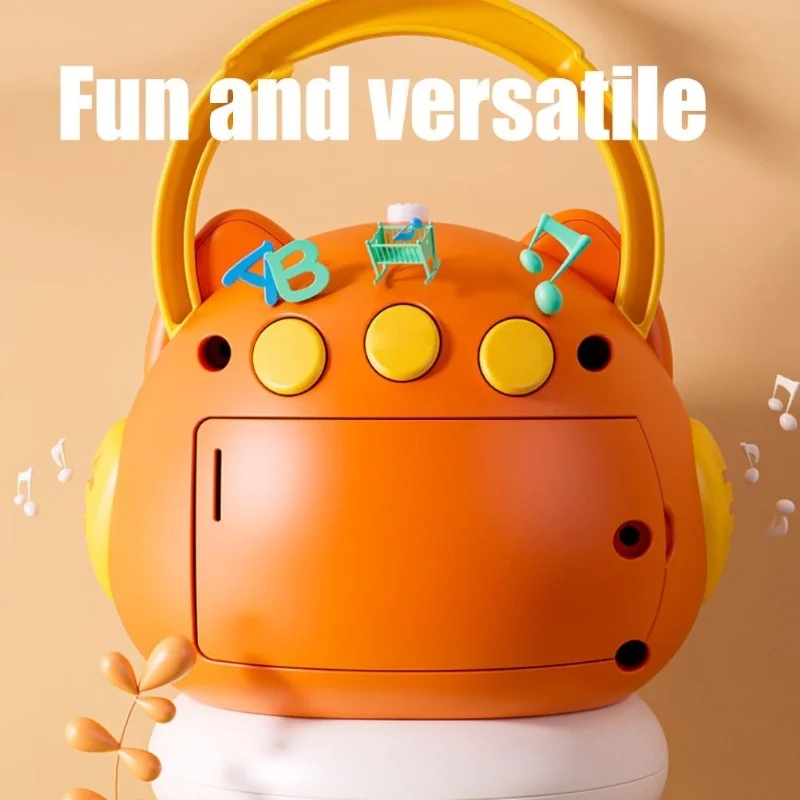 الكرتون البومة الأكورديون لعبة طفل مرحلة ما قبل المدرسة الموسيقى التنوير الأكورديون الطفل آلة موسيقية مبكرة ألعاب تعليمية للأطفال #2