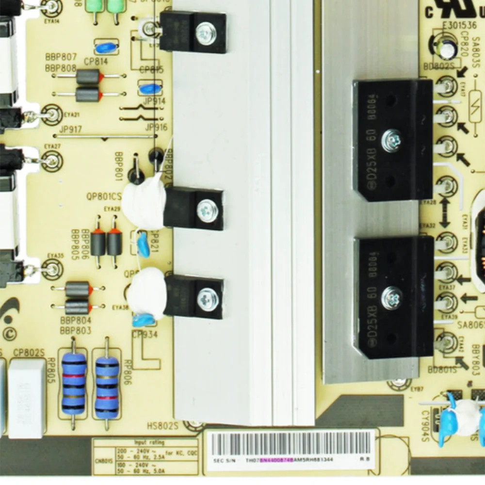 UA78KU6500KXXM UA78KU6500KXXS UE78KU6500SXXH UN70KU6300FXZA UN78KU6500FXZX is for Power Supply Board/LED L78S6N_KHS BN44-00874B
