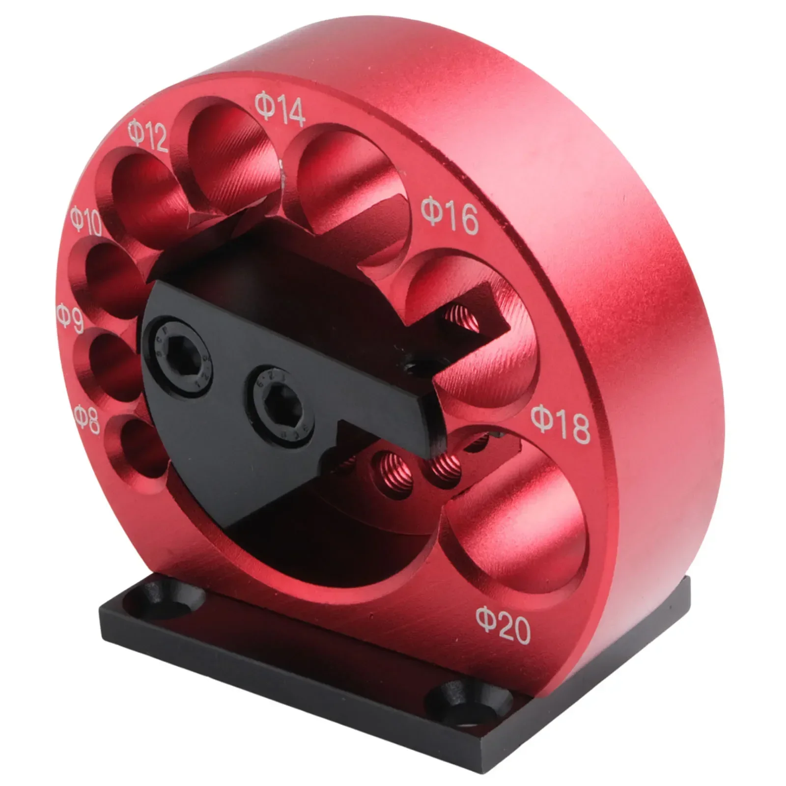 

Adjustable Electric Round Drill Dowel Maker Jig Woodworking Tool with Carbide Blades 8mm 20mm Round Hole CNC Aluminum Alloy