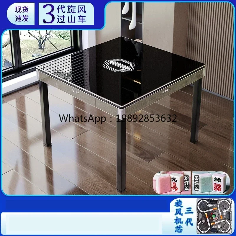 

JX Ultra-Thin Machine Dual-Use Dining Table Third Generation Rotating Wing Roller Coaster No Pushing Cards Silent Mahjong