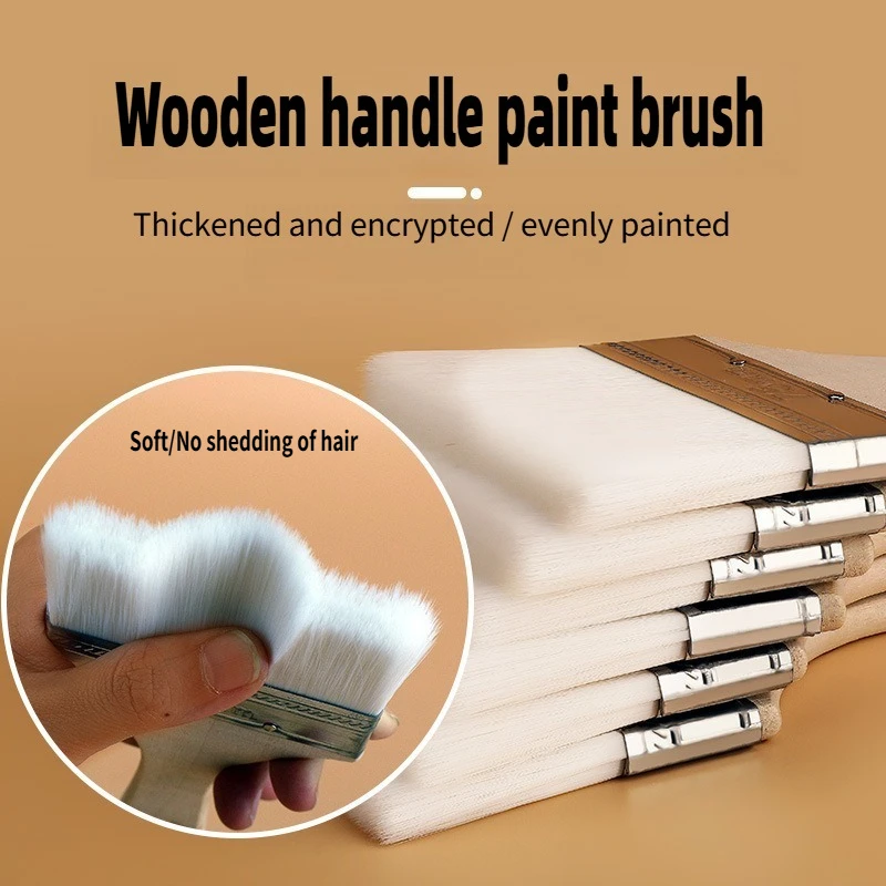 

5pcs Water-based Soft Brush Paint Seamless Brush 1 Inches/5 Inches Suitable for Latex Paint Paint and Other Painting Tools