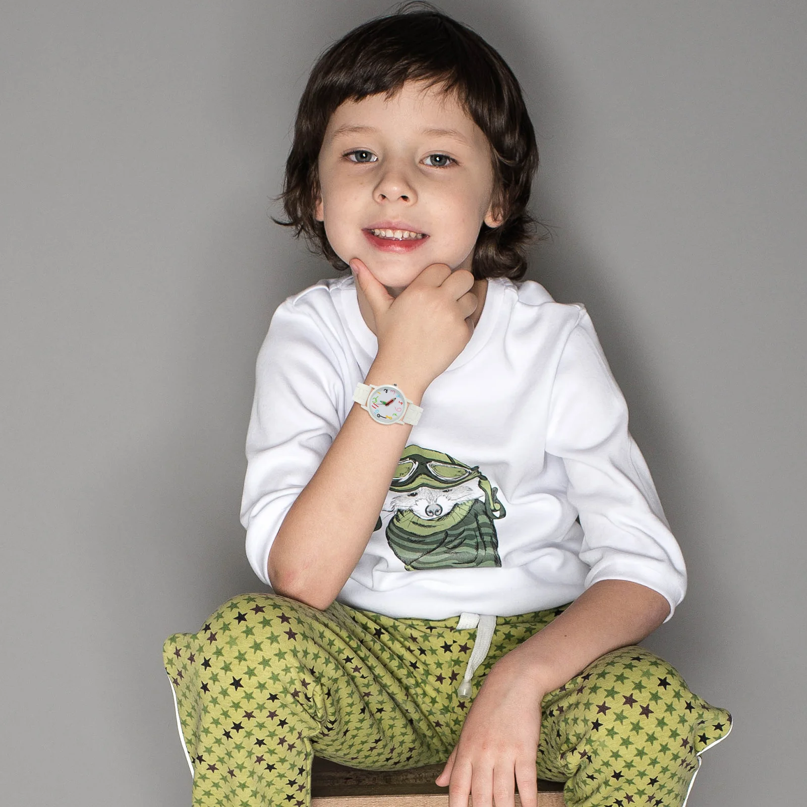 Orologio da polso per studenti, orologi decorativi per cartoni animati, per studenti in gel di silice, casual, elastico, adorabile