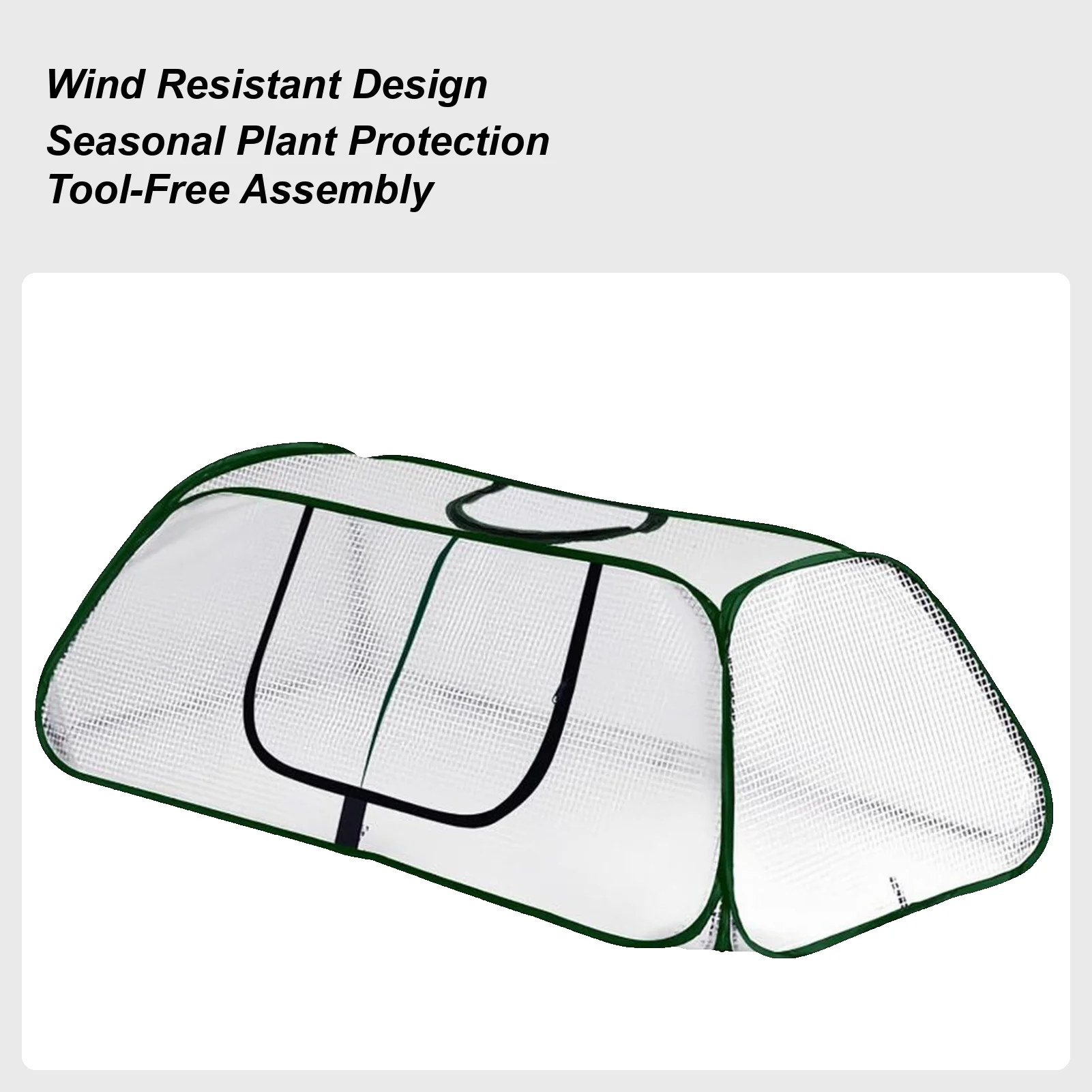 

Raised Bed Cover Breathable Mesh Gardening Supplies With Zipper Frost Plant Covers For Outdoor Winter Cold Weather Freezing