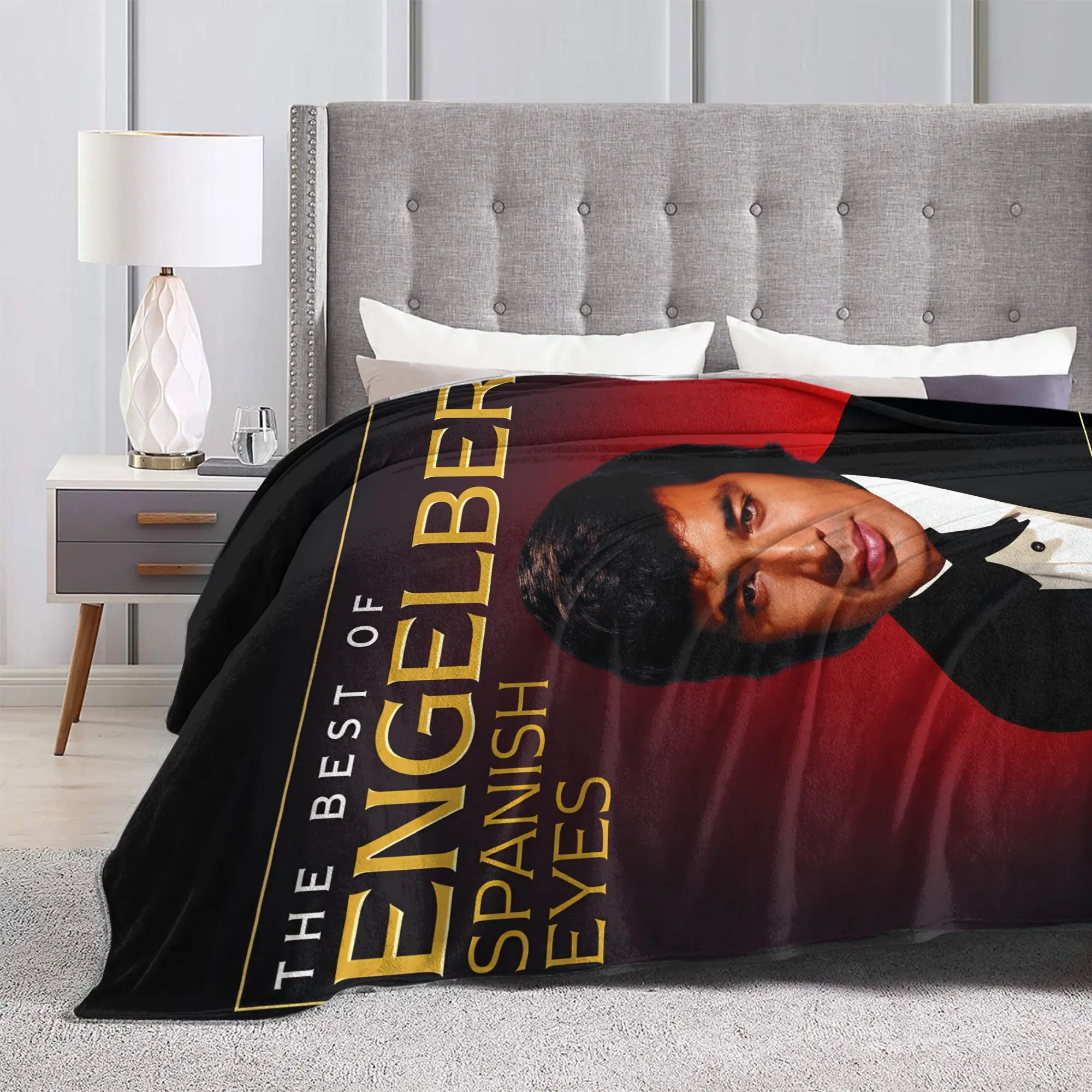 새로운 Engelbert Humperdinck 플란넬 담요 겨울 부드럽고 내구성이 뛰어난 소녀 소년용 의자용 담요 플러피 침대 커버 소파 침대 커버