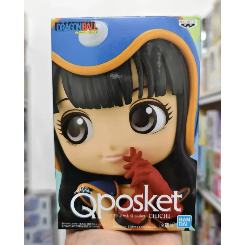 

In Stock Original BANPRESTO Dragon Ball Q Posket Chichi 14cm PVC Anime Figure Toy Gift Ornament