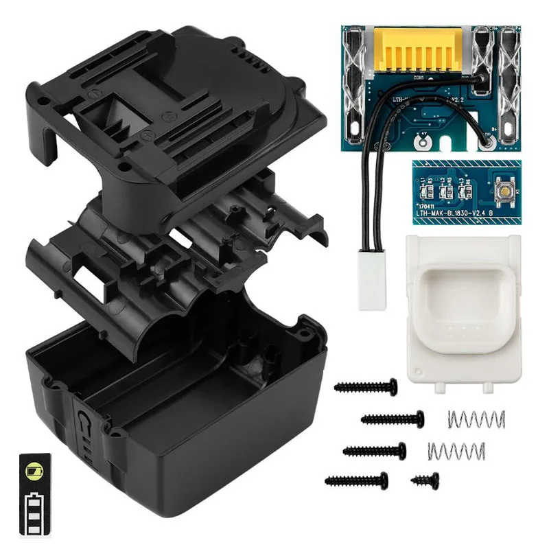 BL1430 Battery Plastic Case PCB Charging Protection Board Shell For MAKITA 14.4V BL1460 3.0Ah 6.0Ah LED Li-ion Battery Indicator