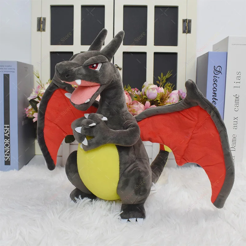 Anime Shiny Charizard Plush Pokemon Toys Cute Mega Evolution Charizard X Greninja Lucario Stuffed Peluche Kids Christmas Gifts