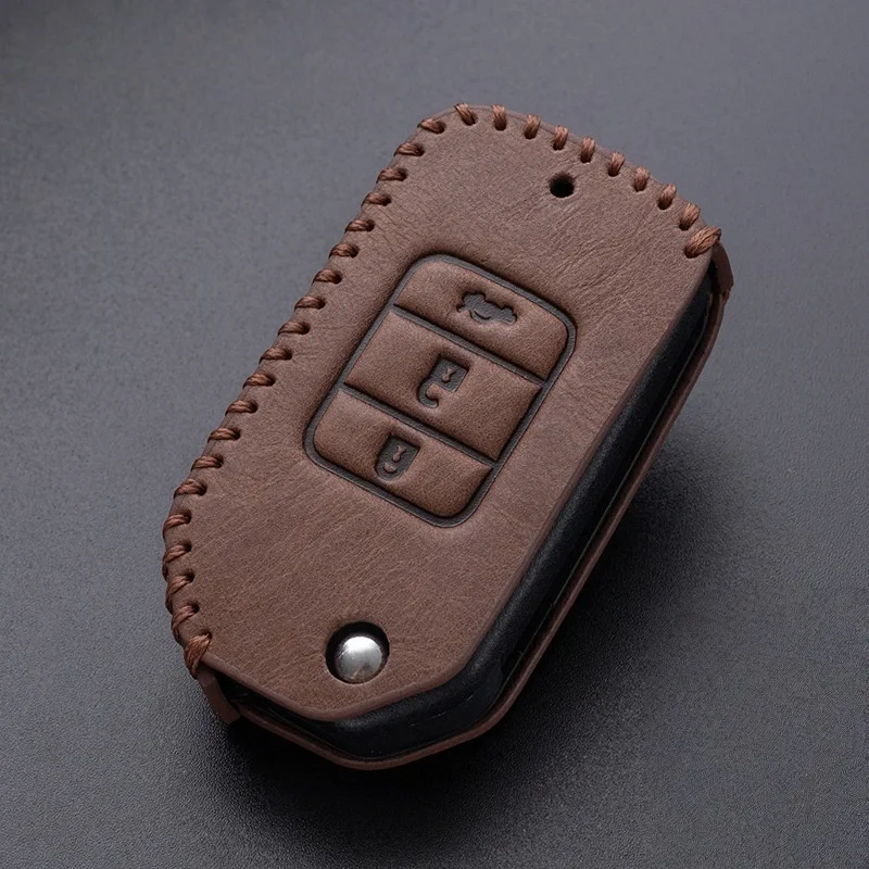 

For Honda Civic HRV CRV XRV CR-V Crider Odyssey Pilot Fit Accord Car Flip Key Case Cover Shell Fob Protector Accessories Bag