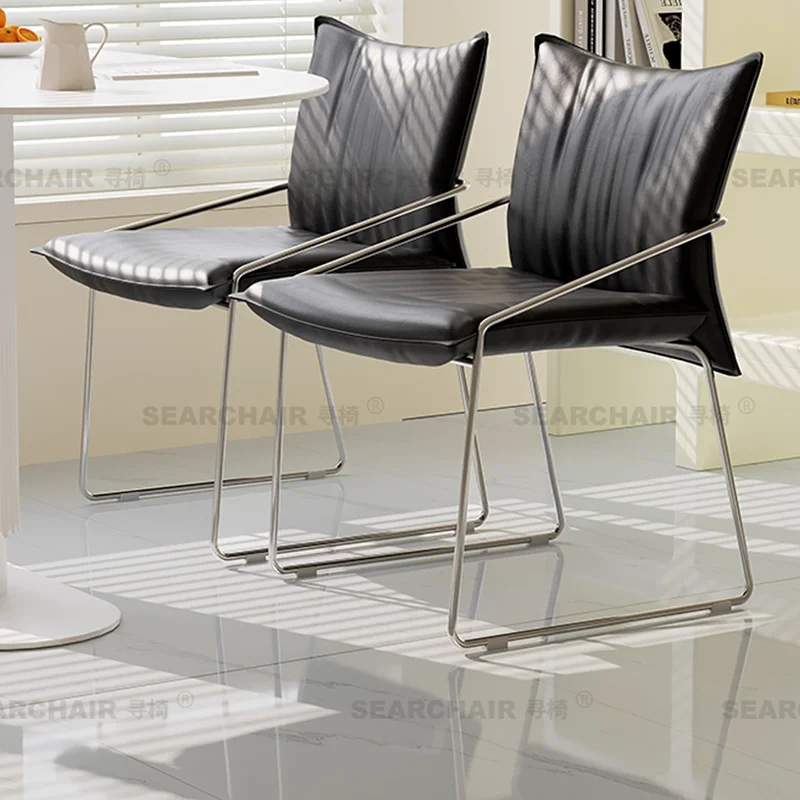 كراسي تناول الطعام الفاخرة الاسكندنافية مصممة للحفلات كراسي تناول الطعام المريحة في الفنادق وأثاث جناح صالة البراز المريح البسيط #1