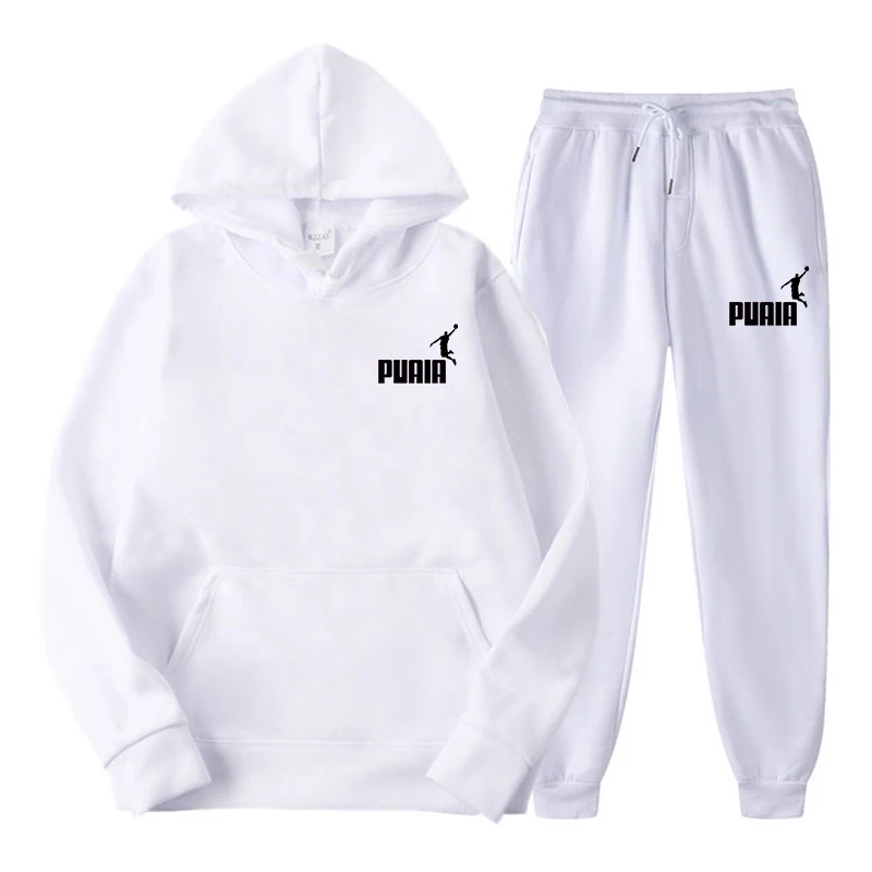 Nuova giacca con cappuccio da uomo e da donna Fashion Street Casual Set autunno/inverno spazzolato Sweatwear + pantaloni 2024 Set multicolore