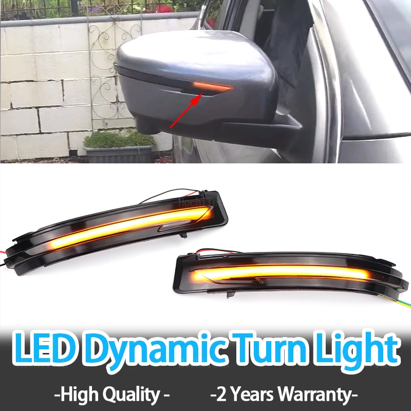 LED Side Mirror Dynamic Turn Signal Sequential Light For Nissan X-Trail T32 Qashqai J1 Navara NP300 Juke Pathfinder