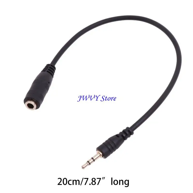 573A 2.5mm男性から3.5mmのメスステレオオーディオケーブルゴールドメッキ補助ケーブル