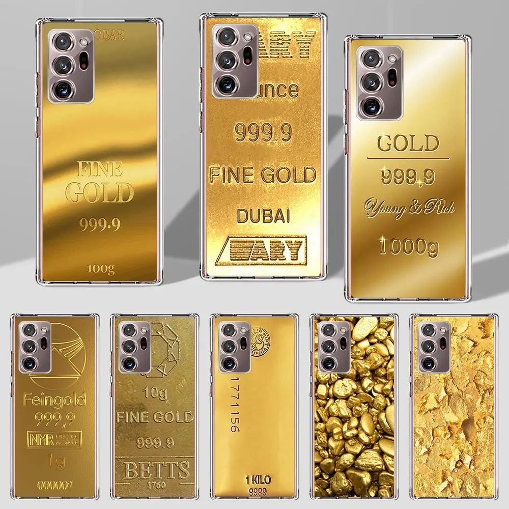 דפוס זהב משובח תיק שקוף עבור גלקסיה samsung הערה 20 אולטרה 5 גרם 10 + 8 9 tpu טלפון רך כיסוי 10 lite m51 j8
