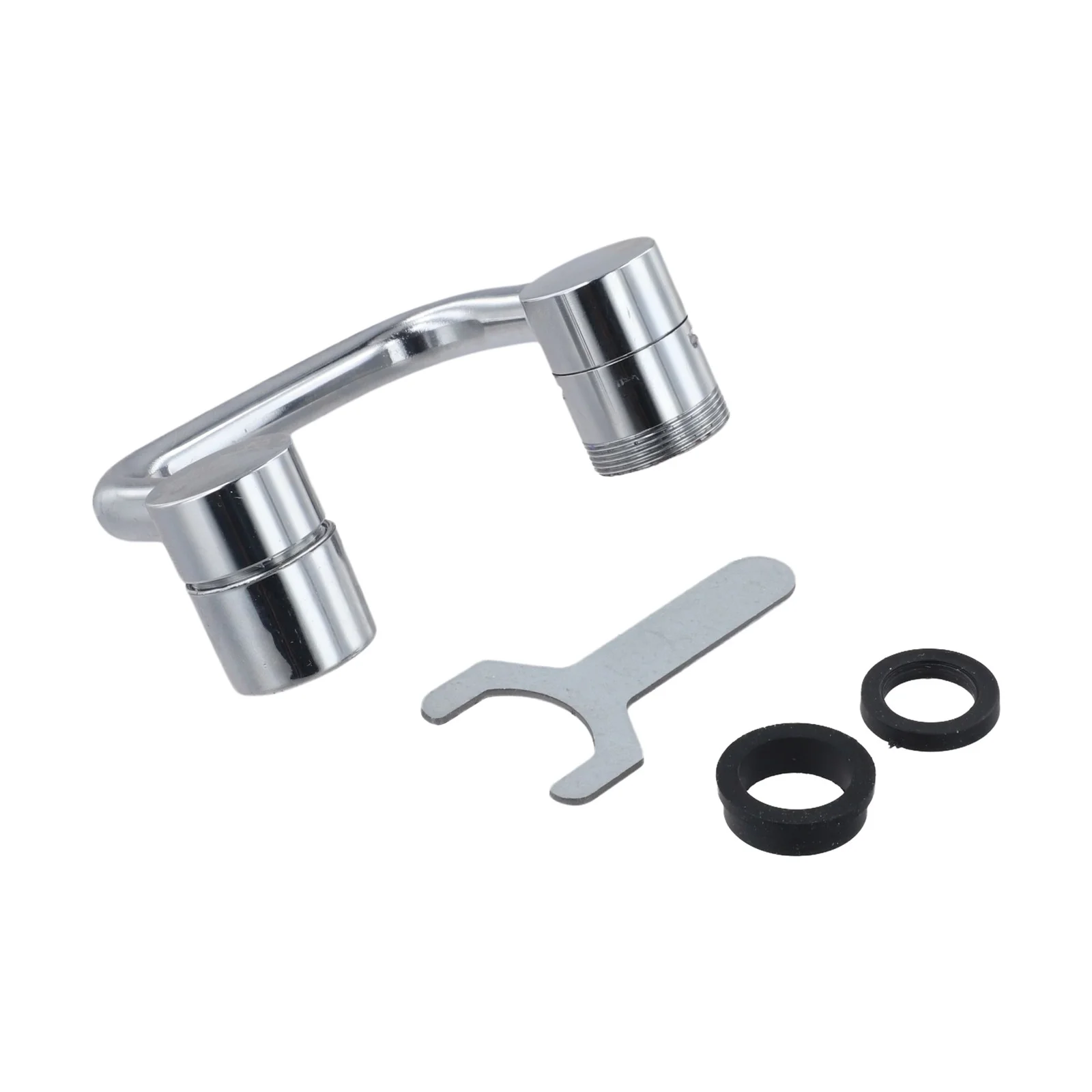 Mechanical Arm Faucet for Sink with Adjustable Height SplashProof and Boost Modes Threaded Connector for Easy Installation