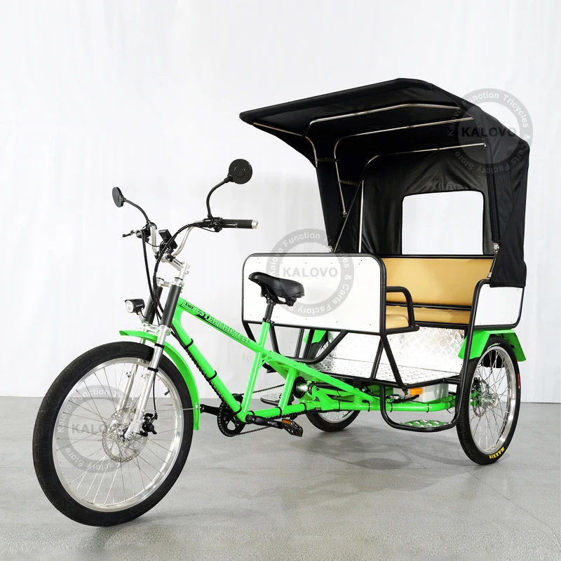 New Arrive City Sightseeing Bike Taxi Three Wheel Tricycles Rickshaw For 5 Passengers Capacity 300kgs